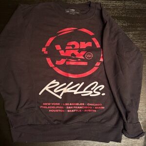 Young & Reckless Black and Red Men's Crew Neck